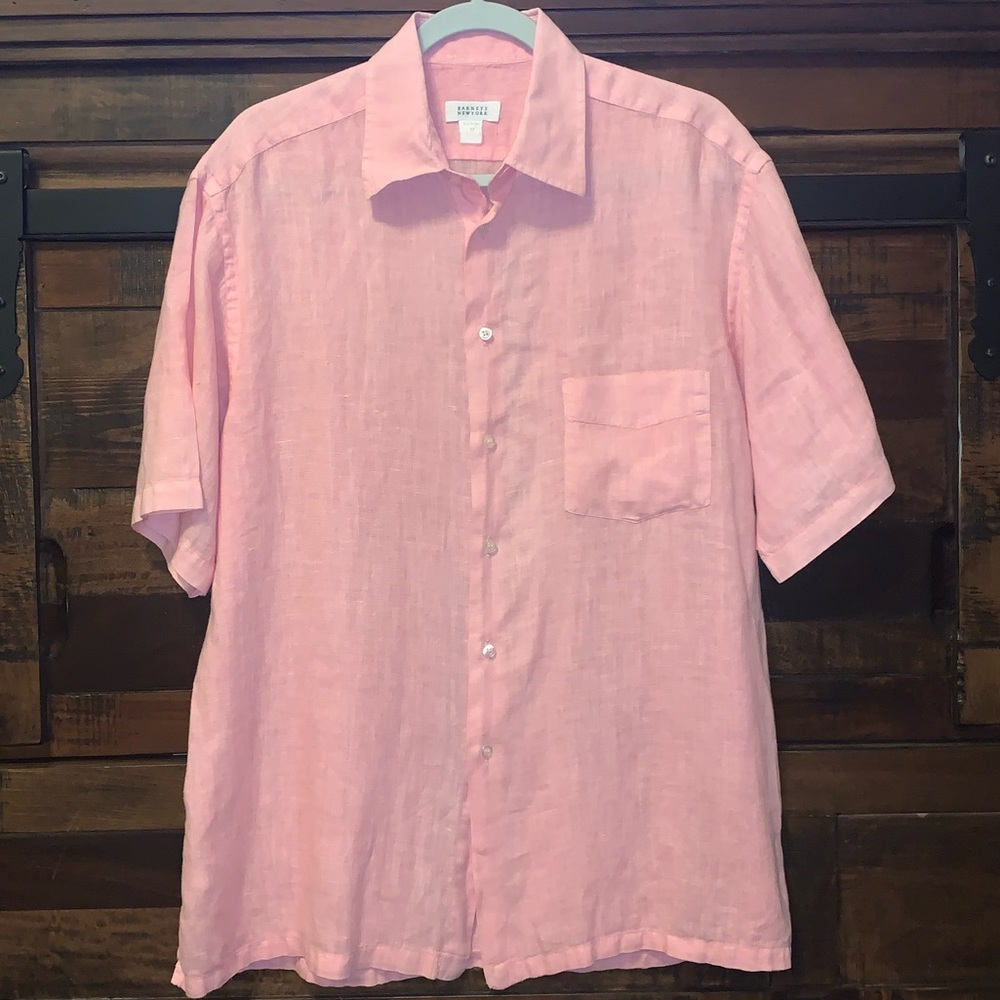 Barneys New York Italian Linen Shirt